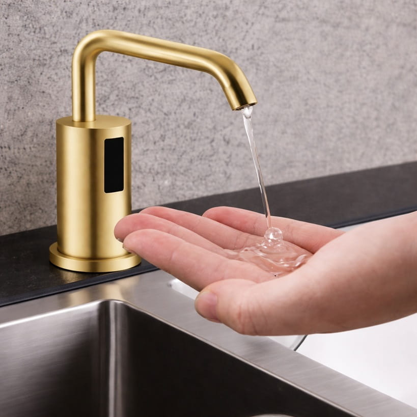 Gold kitchen dispenser